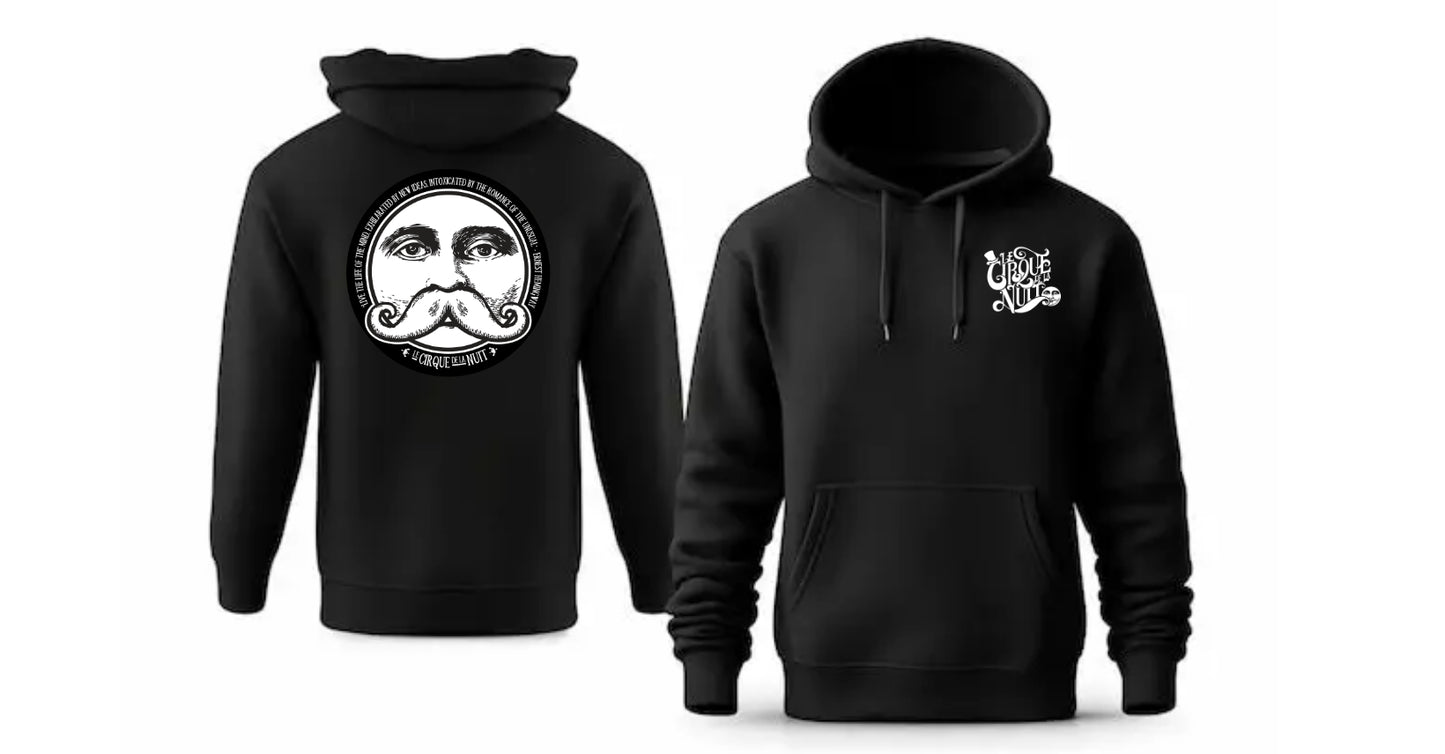 Le Cirque de la Nuit Black Pull-Over Hoodie