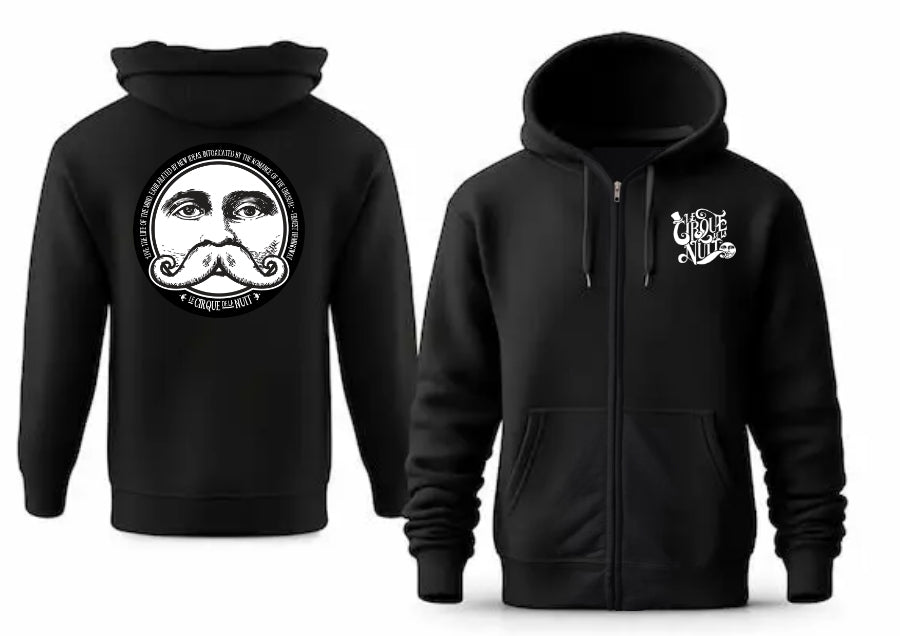 Le Cirque de la Nuit Black Zip-Up Hoodie